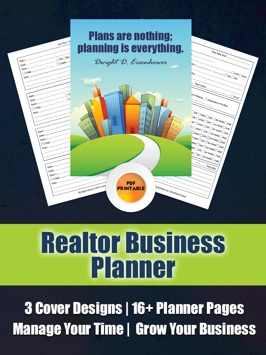 Realtor Business Planner - Everything you need to run your real estate business like a well oiled machine!