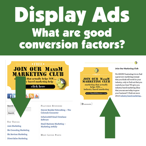 Display Ads - What Are Good Conversion Factors