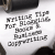 Writing Tips For Blogging Books and Business Copywriting