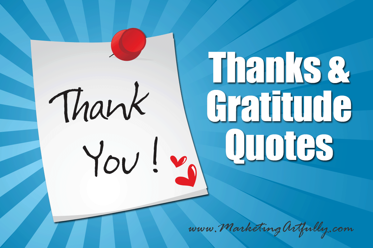 What are some good quotes for thanking someone?