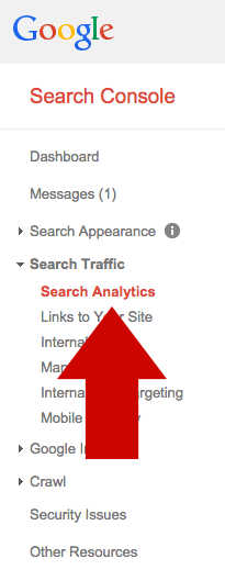 Google Webmaster Tools Search Data