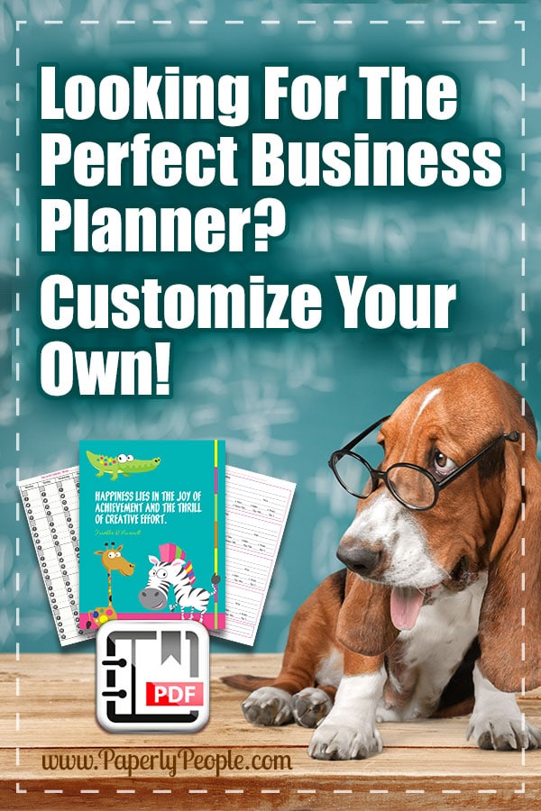 Looking For The Perfect Business Planner? Customized your own full letter sized planner with these PDF printable options! Perfect if you are using a three ring binder or Staples ARC disc bound planner. 