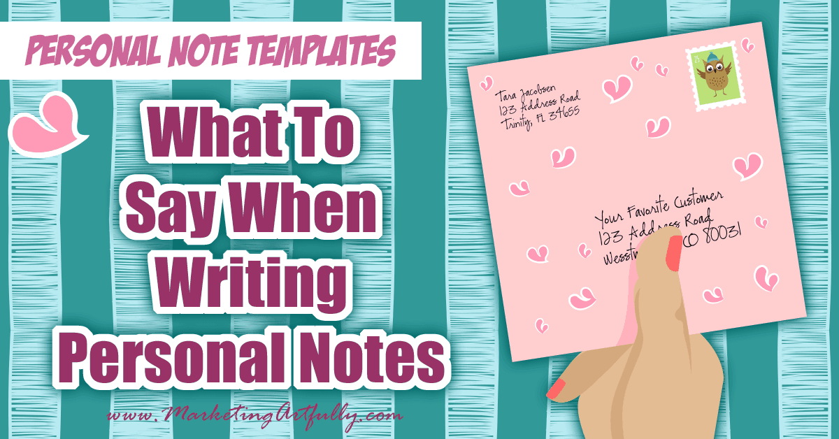 What To Say When Writing Personal Notes | Personal Note Templates