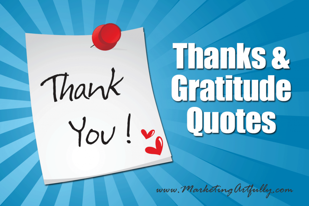 Thanks and Gratitude Quotes For Business Marketing Artfully