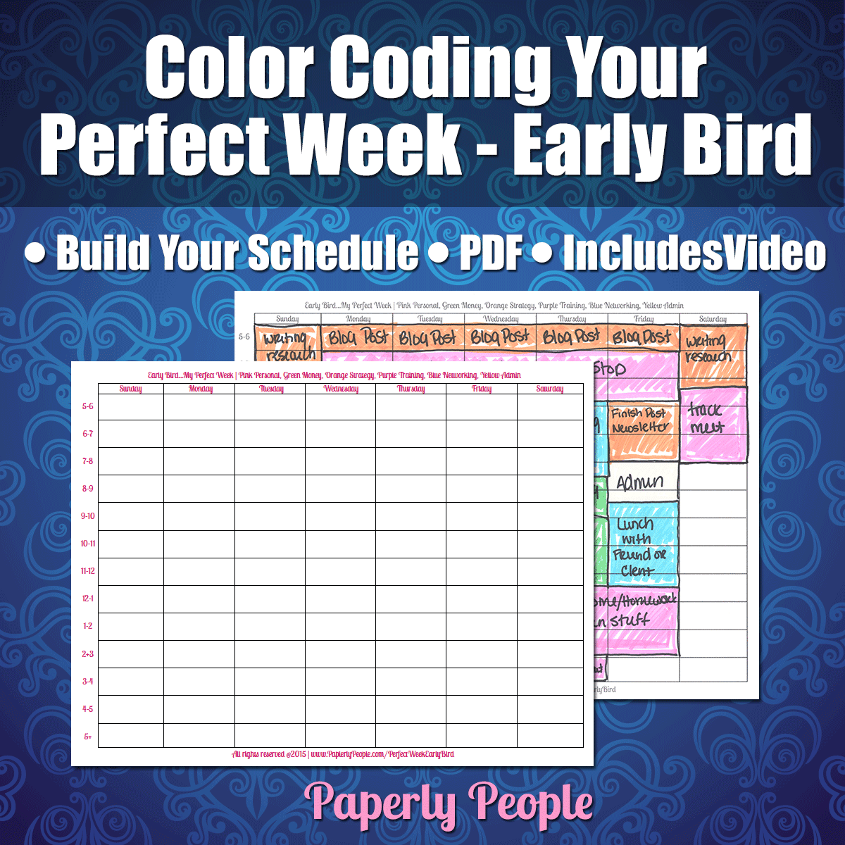 Color Coding Your Perfect Week