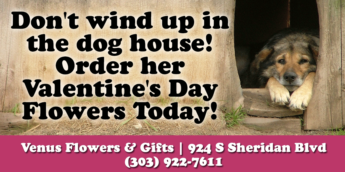 Don't Wind Up In The Dog House - Denver Florist Ad