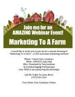 Marketing To A Farm Flyer For Stagers