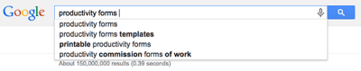 Google Suggestions Top