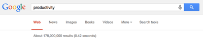 Productivity Keyword Search