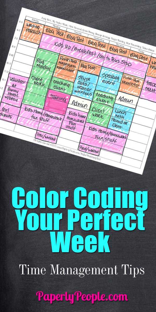 Color Coding Your Perfect Week