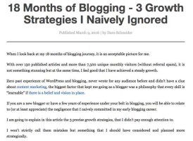 18 Months of Blogging - 3 Growth Strategies I Naively Ignored