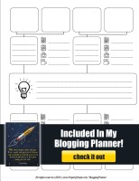 Mindmap - Included In My Blog Planner