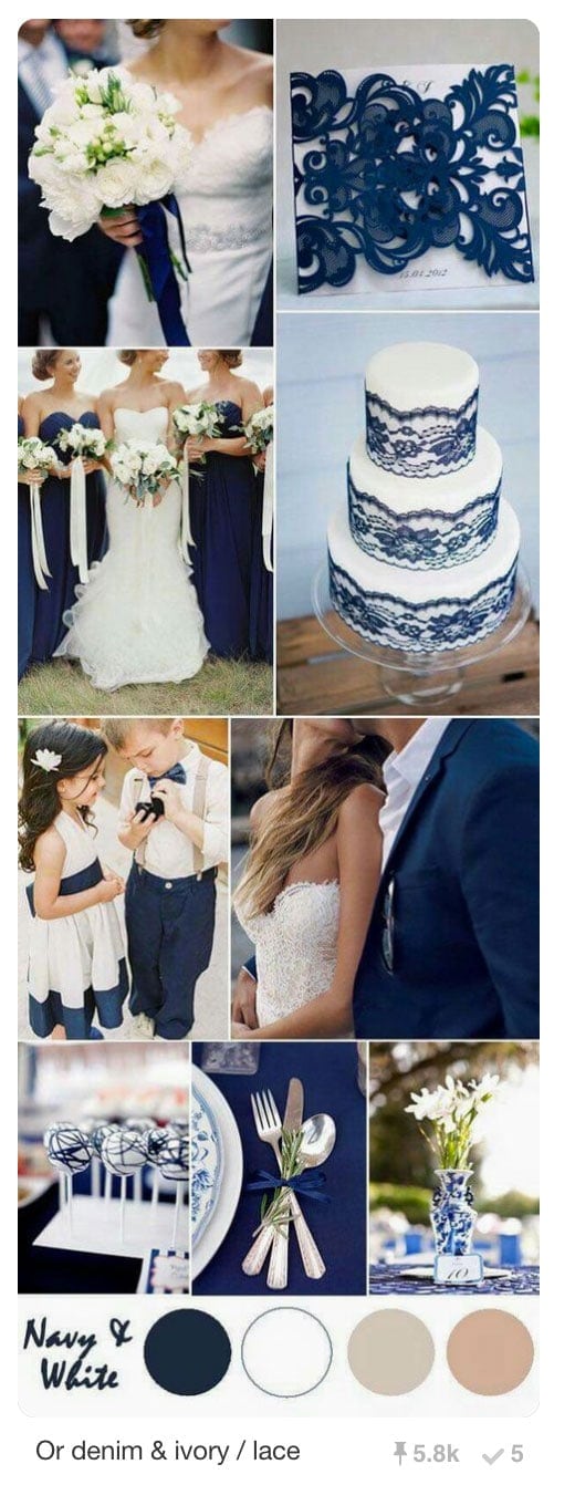 Pinnable Pinterest Pins - Blue Wedding