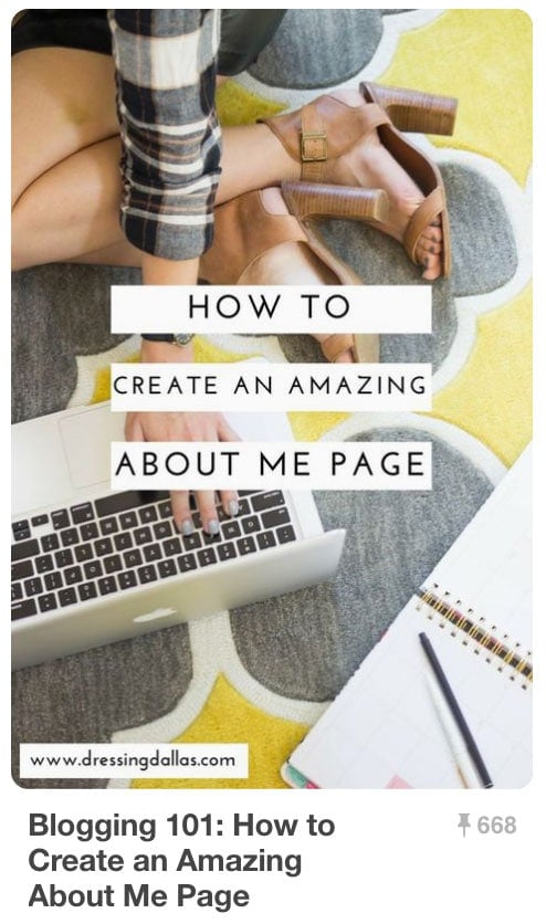 Pinnable Pinterest Pins - Amazing About Me Page