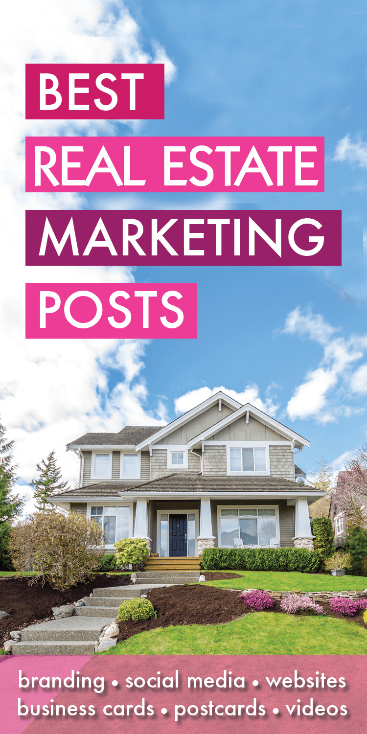 Best Real Estate Marketing Posts - You made it! You found all my best Real Estate Marketing articles, resources and blog posts! Covering such topics as real estate agent websites, social media, business cards, SEO branding, collateral and more!