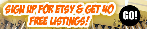 Sign Up For Etsy Get 40 Free Listings