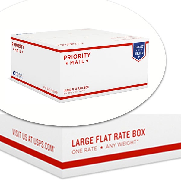 dimensions of a large usps flat rate box