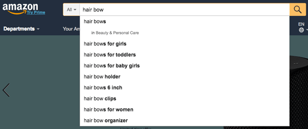 Hair Bows Search On Amazon