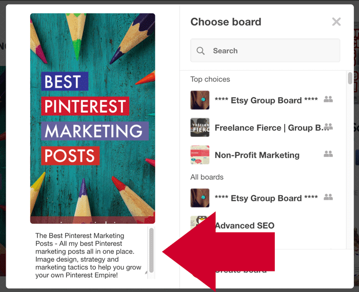 Advanced Pinterest Marketing - Use your Alt tags to include your already SEO'd title and description to rank well in Pinterest search. 