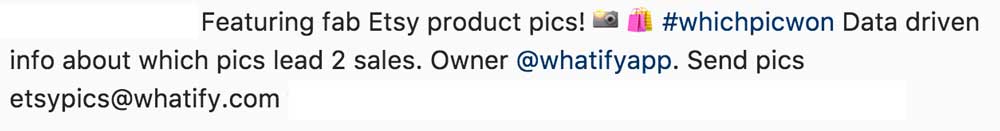 Whatify Instagram Description