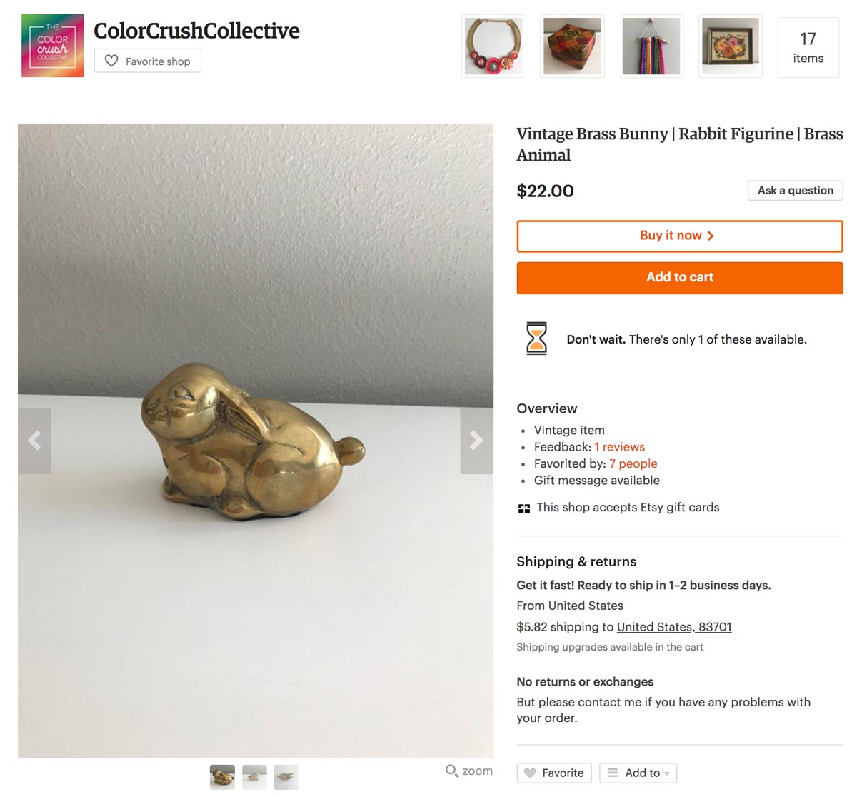 Vintage Brass Bunny SEO For Etsy Sellers