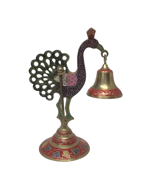 Viva Terra Vintage - Peacock Yoga Bell