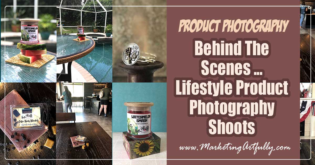 Behind The Scenes In My Mobile Lifestyle Product Photography Shoots... As an Etsy, Ebay or Shopify store owner, you need to take basic boring pictures for your listings. But you also need to take lifestyle photos to share on your social media accounts!