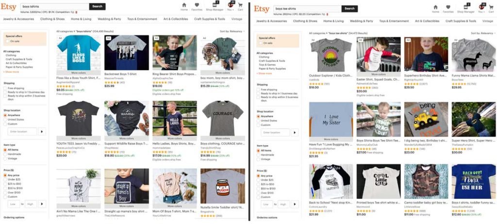 Etsy SEO For Tshirt Sellers