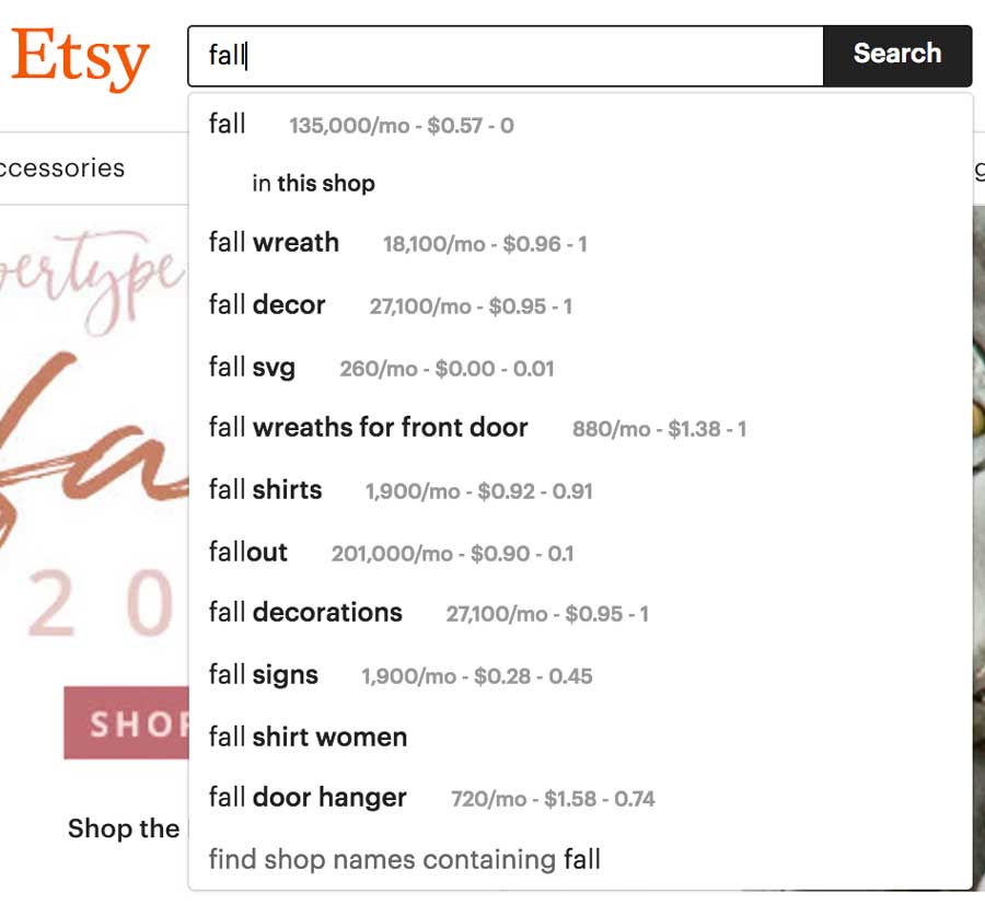 Fall Shirts - Etsy SEO Research For Sellers