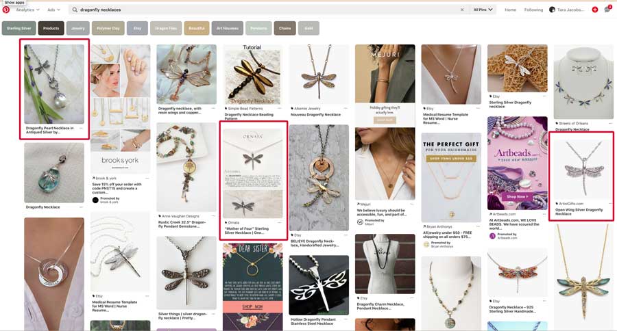 Search For Dragonfly Pinterest Pins... What Do They Visually Look Like?