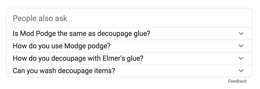 Google Question Boxes