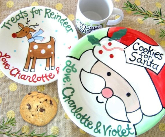 Santa Cookie Plate
