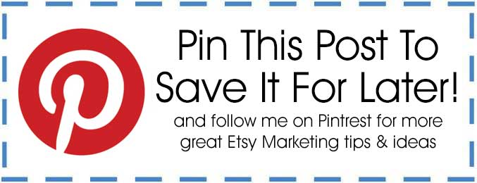 Etsy Marketing Pin It For Later Button