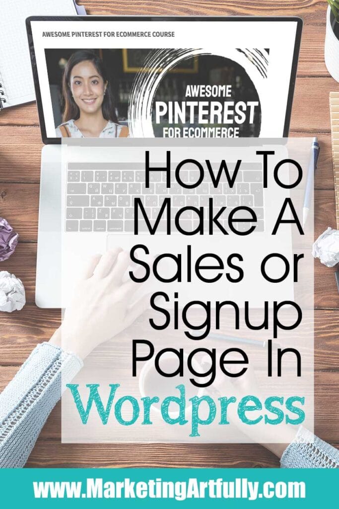 How To Make A Sales Or Email Landing Page In WordPress
