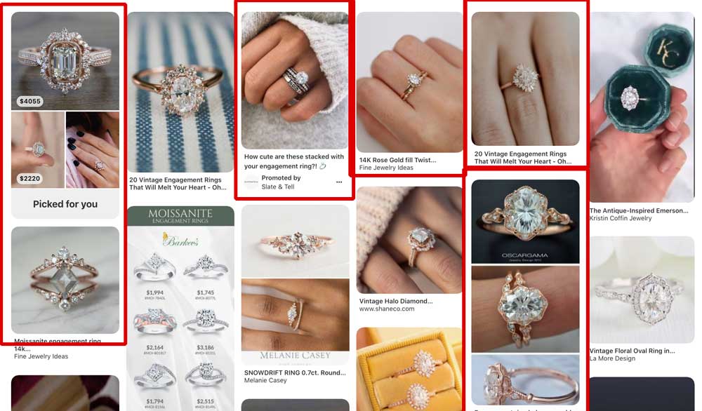 Ecommerce pinterest search