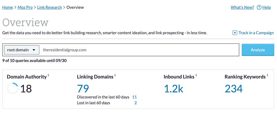 Moz Tool To Check Number Of Links