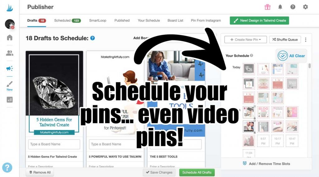 Schedule your pins with Tailwind