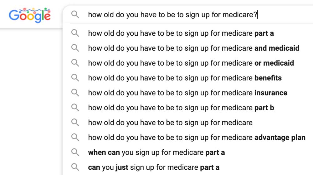 Google Search For Medicare