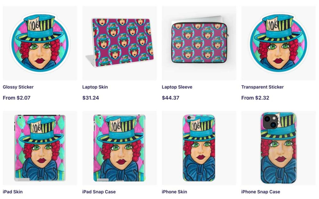 The Mad Hatress Products For Sale On Redbubble