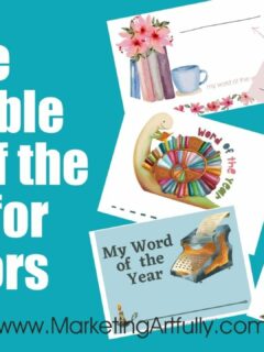 9 Free Printable Word of the Year Worksheets For Authors