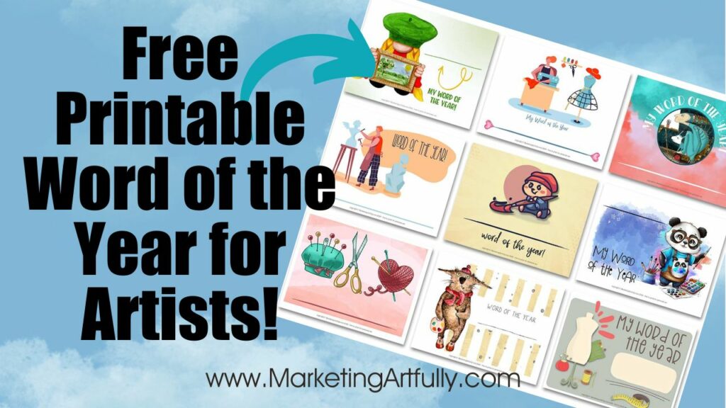 Free Printable Word of the Year Worksheet for Artists and Crafters