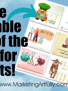 Free Printable Word of the Year Worksheet for Artists and Crafters