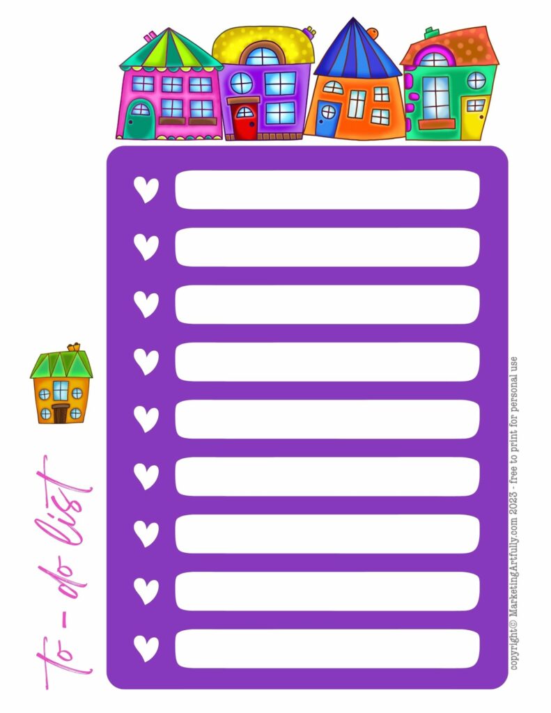 WOW! Super Purple Real Estate Agent To Do List