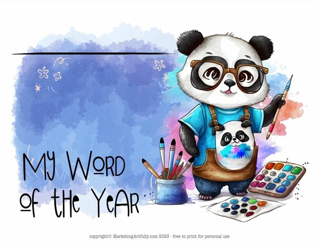 Painting Panda Word of the Year For Artists