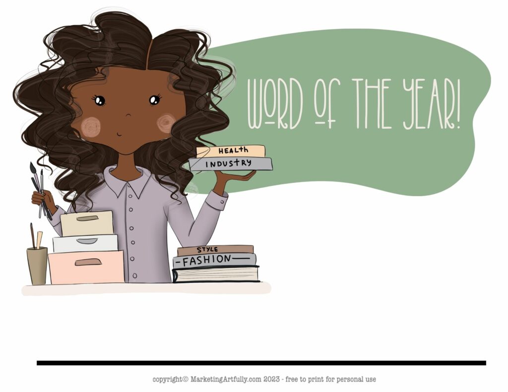 Fun Woman Author Word of The Year Digital Download
