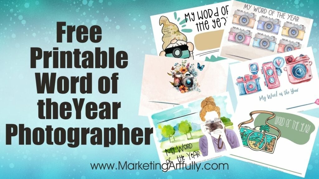 9 Free Word of the Year Worksheets for Photographers