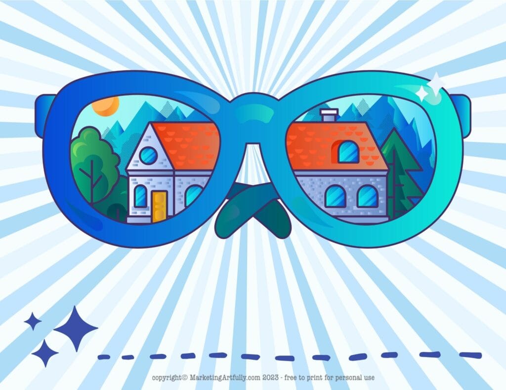 Hip Sunglasses Word of the Year Printable for Real Estate Agents
