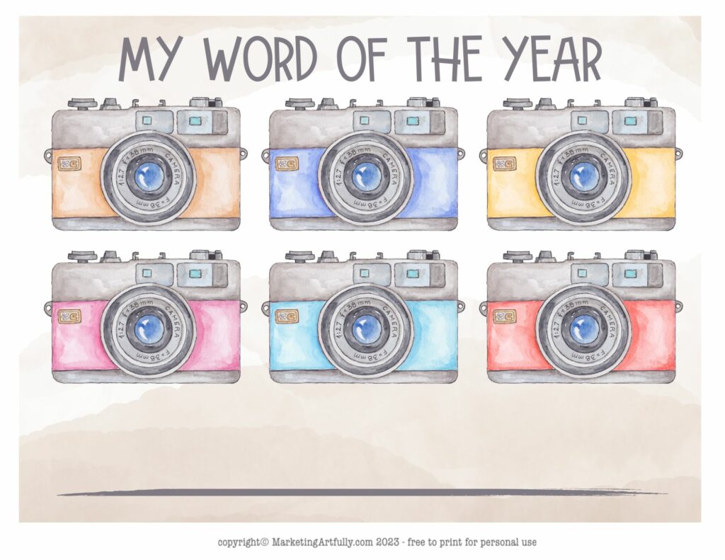 Camera Grid - Female Photographer Word of the Year