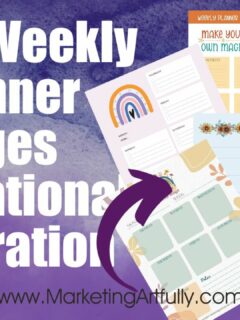 Motivational Weekly Planner Pages - Free Printables