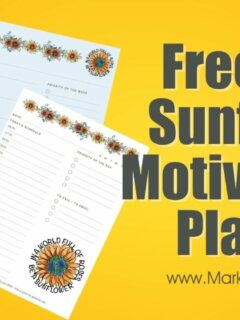 In A World Full of Roses - Free Printable Motivational Planner